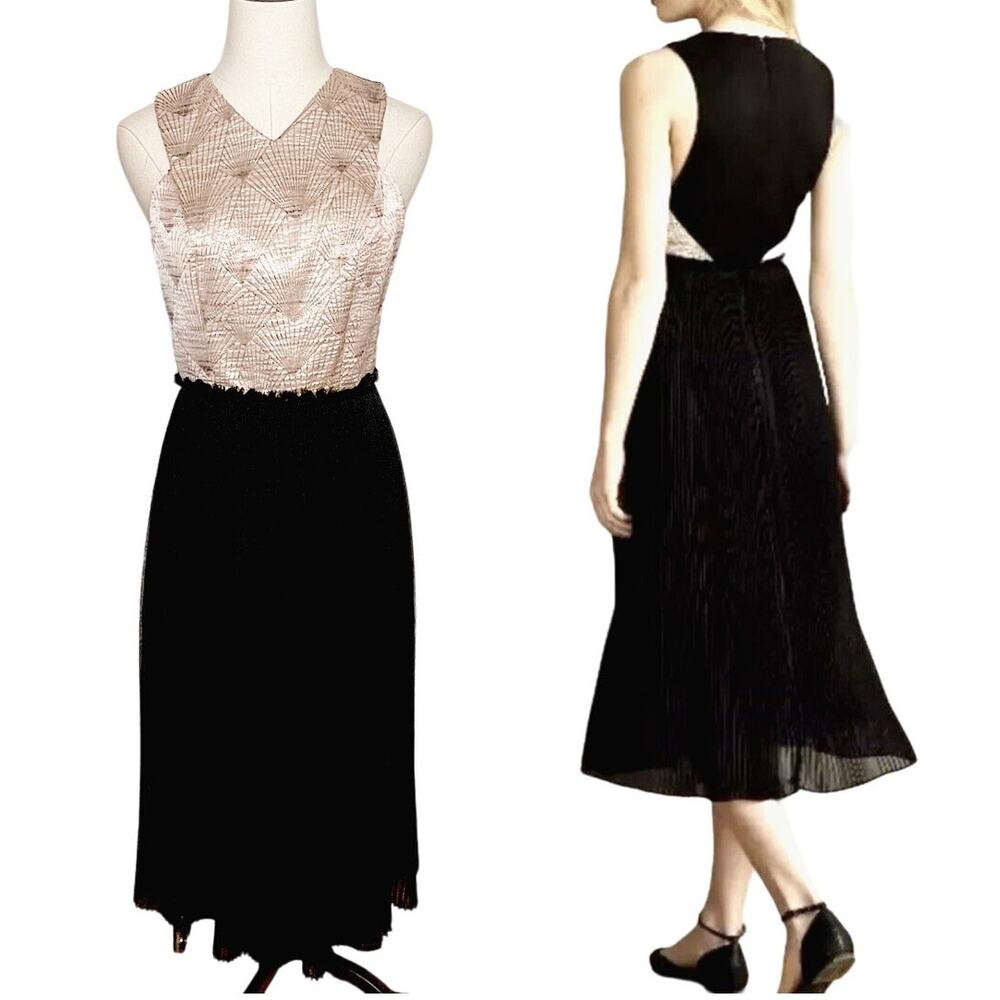 Anthropologie Two-Tone Midi Dress